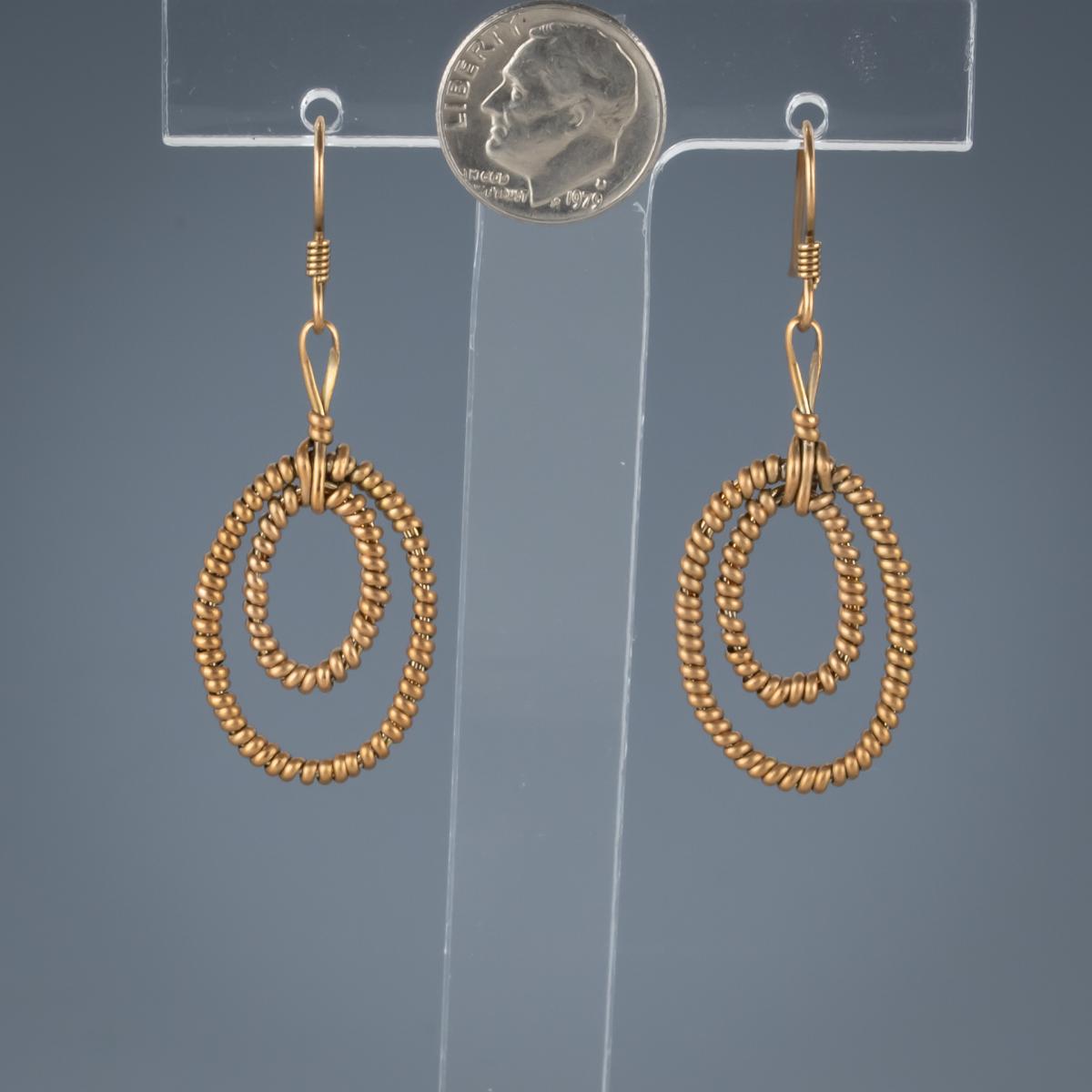 Double oval earrings picture