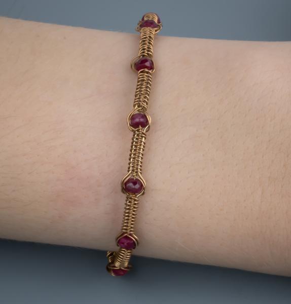 Bronze snake weave bracelets picture