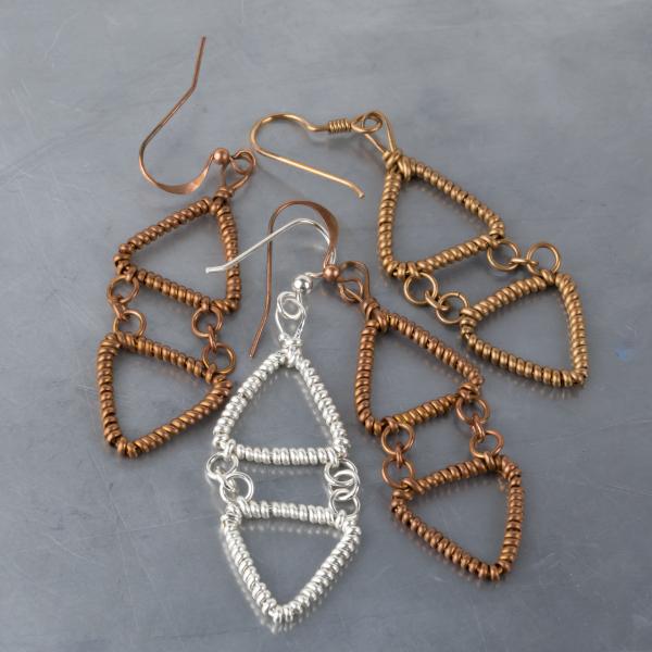 double triangle earrings picture