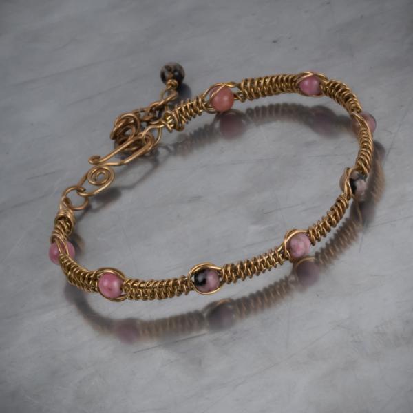 Bronze snake weave bracelets picture