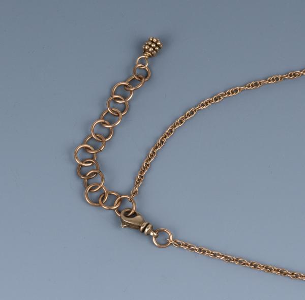 Ocean Jasper bronze wire woven pendant picture