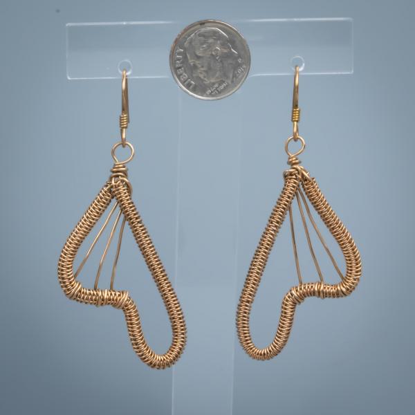 free form snake weave earrings picture
