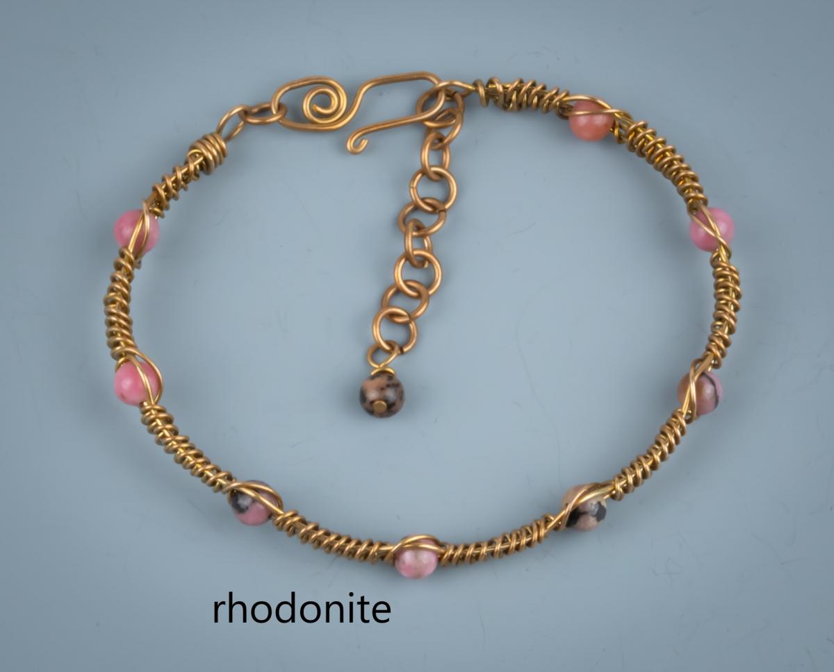 Bronze snake weave bracelets picture