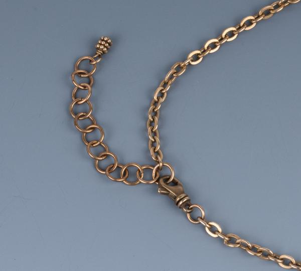 Malachite and bronze wire woven pendant picture