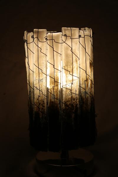 Black Fade Medium Tube Luminary