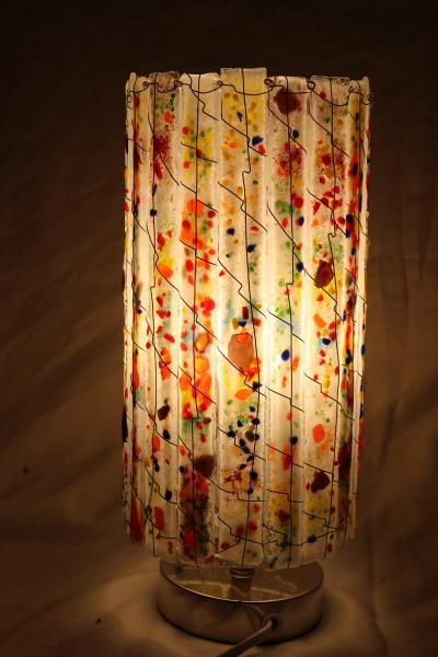 White Confetti  Large Tube Luminary picture