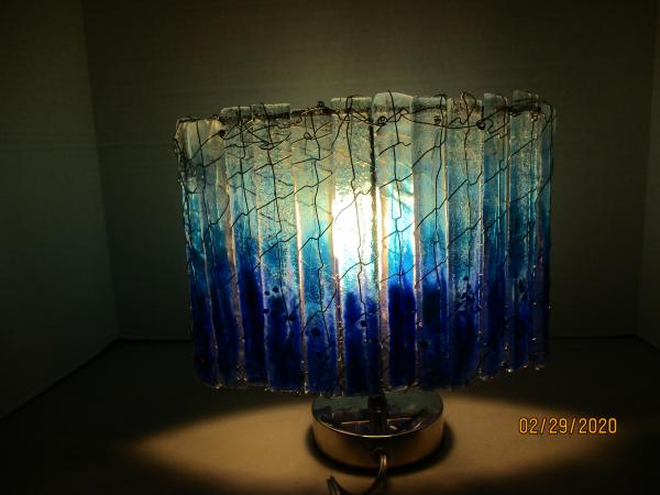 Blue Fade Medium Oval Luminary picture