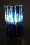 Blue Fade Medium Tube Luminary