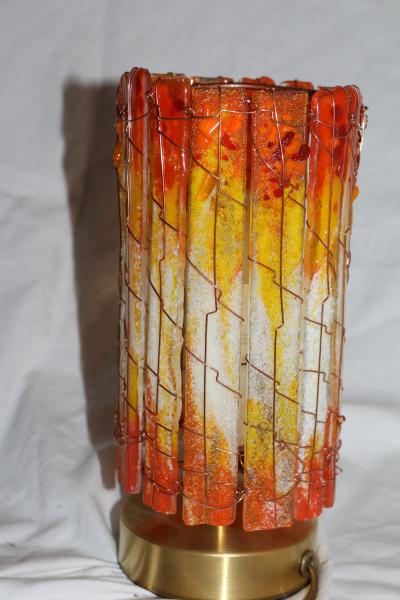 Orange Glow Medium Tube Luminary picture