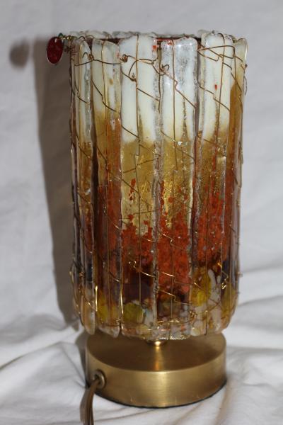 Amber Fade Medium Tube Luminary picture