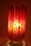 Red Fade Large Tube Luminary