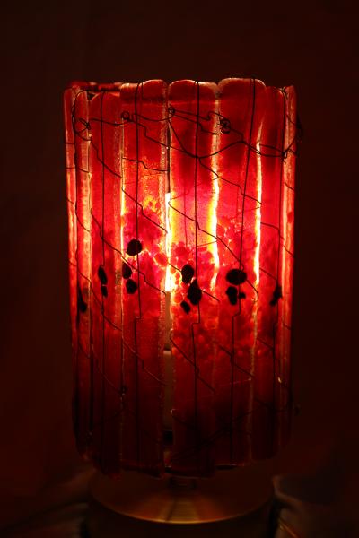 Red Dots Medium Tube Luminary picture