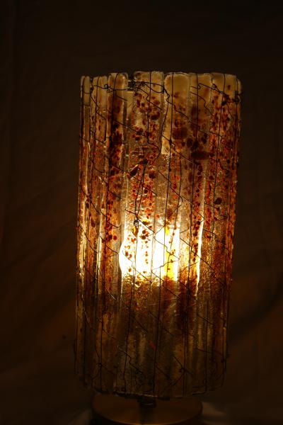 Amber Fade Large Tube Luminary picture