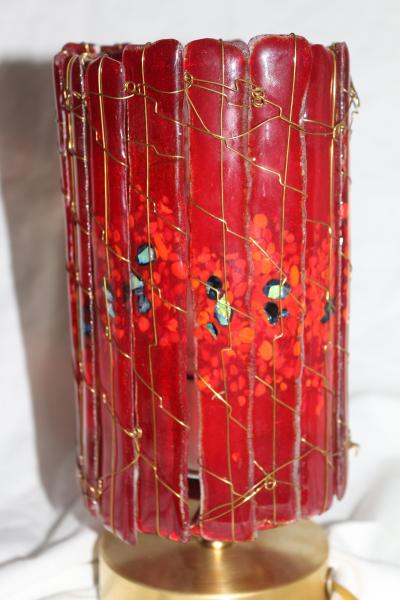 Red Dots Medium Tube Luminary picture