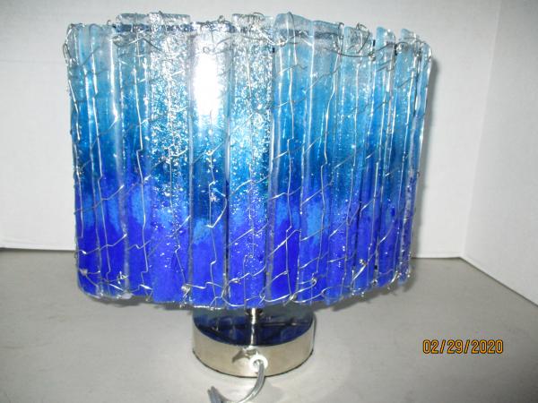 Blue Fade Medium Oval Luminary picture