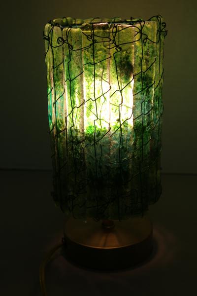 Green Fade Medium Tube Luminary picture