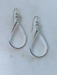 Sterling silver medium teardrop earring