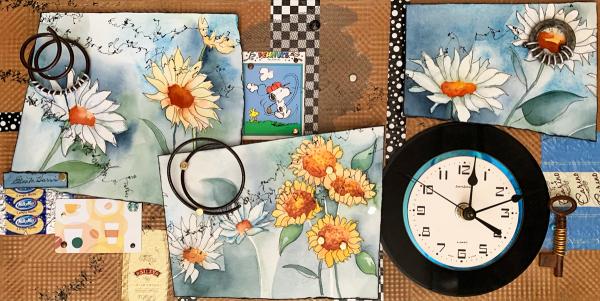 Flower Garden Clock