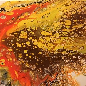 Acrylic Pour/prints/Foot Prints picture