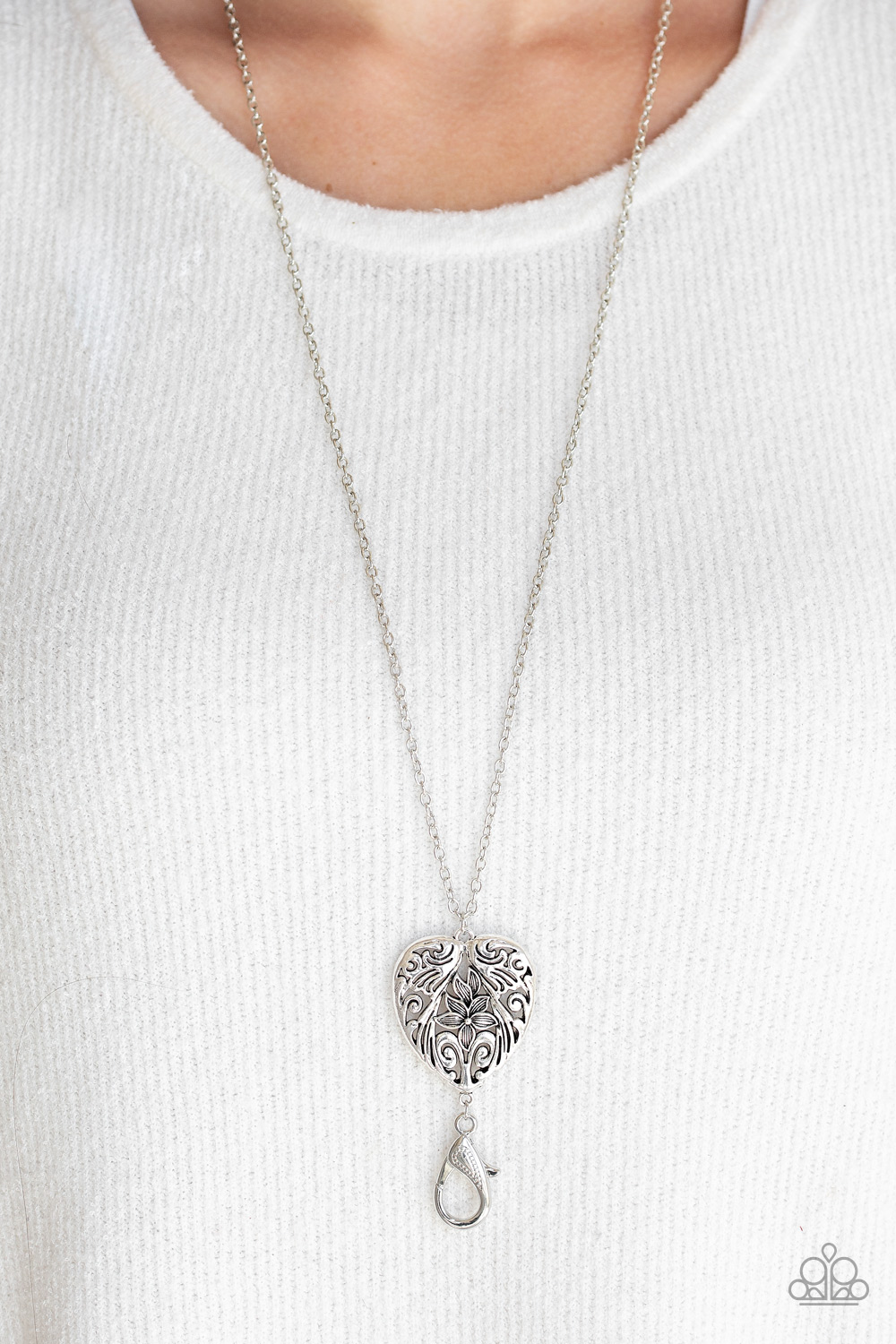 Garden Loves Lanyard - Silver picture