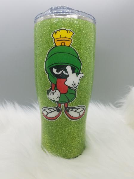 Marvin the Martian Glitter Tumbler picture