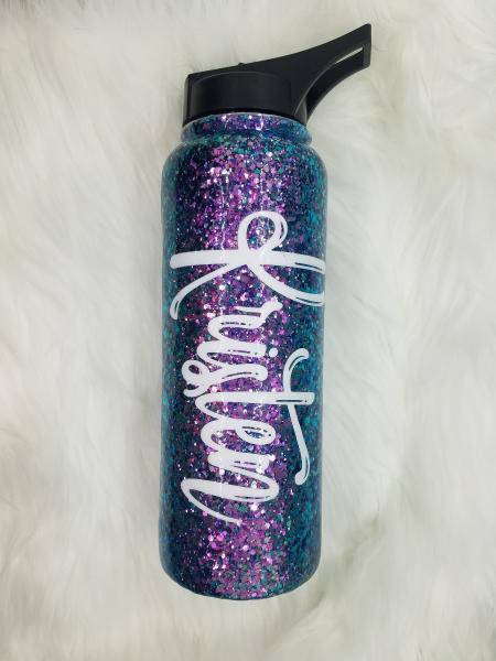 Let That Sh*t Go Glitter Tumbler picture