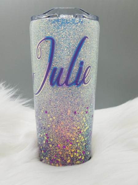 Indian Elephant Glitter Tumbler picture