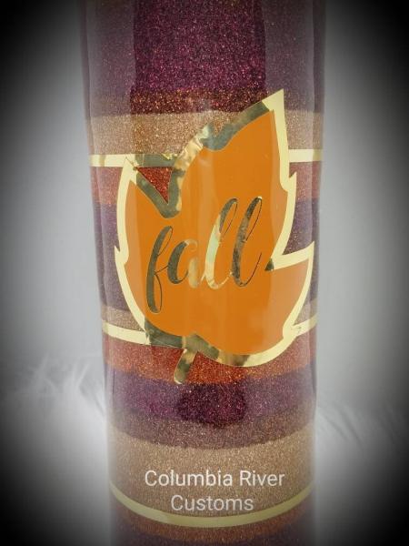 Fall Harvest Glitter Tumbler picture