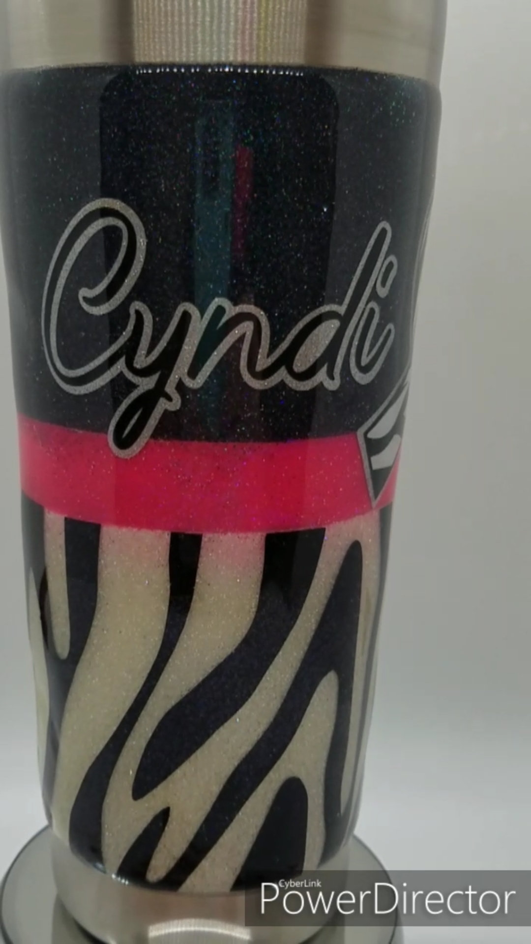 Carcinoid Cancer Zebra Ribbon and stripes picture