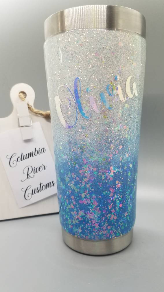 No Prob Llama Glitter Tumbler picture