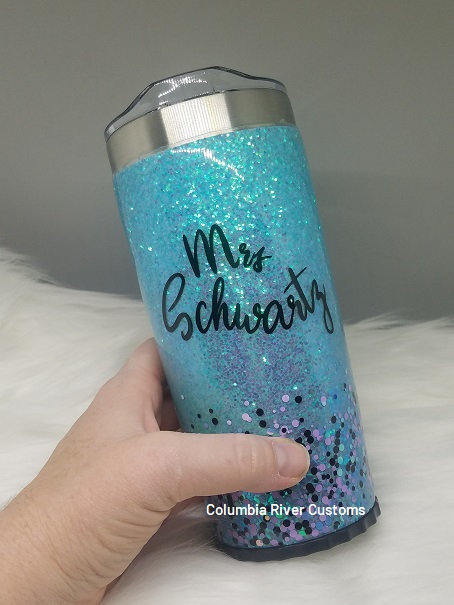 Math Teachers Have Problems Glitter Tumbler picture