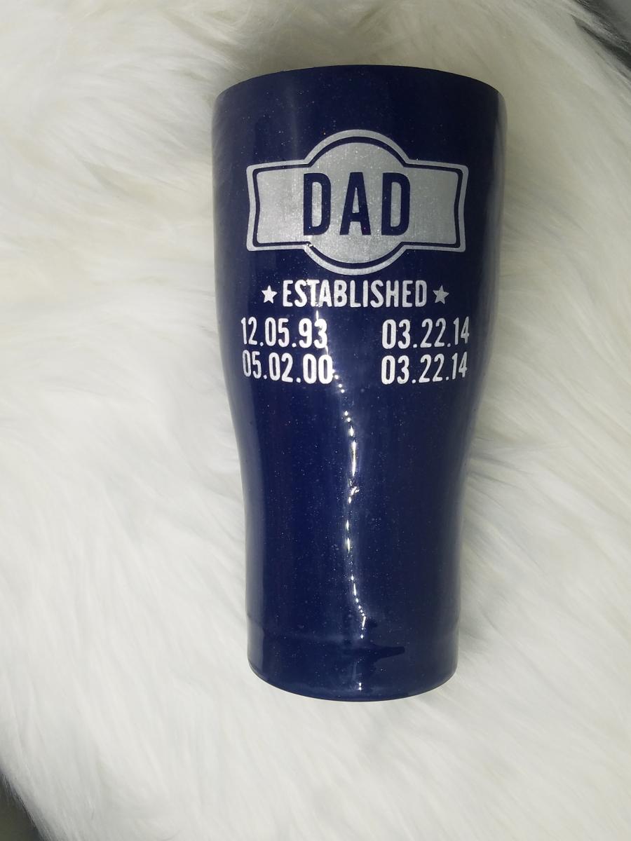 Dad Established Tumbler picture