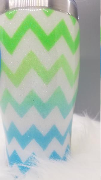 HealthcareSource Chevron Glitter Tumbler picture