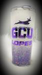 Grand Canyon University Glitter Tumbler