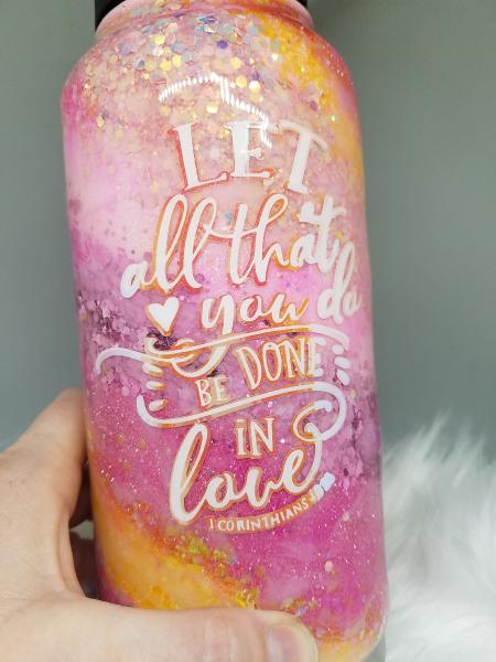 Let All That You Do - Glitter Tumbler picture