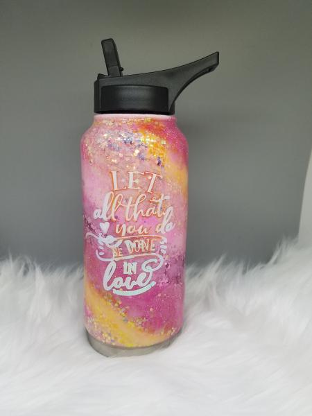 Let All That You Do - Glitter Tumbler picture