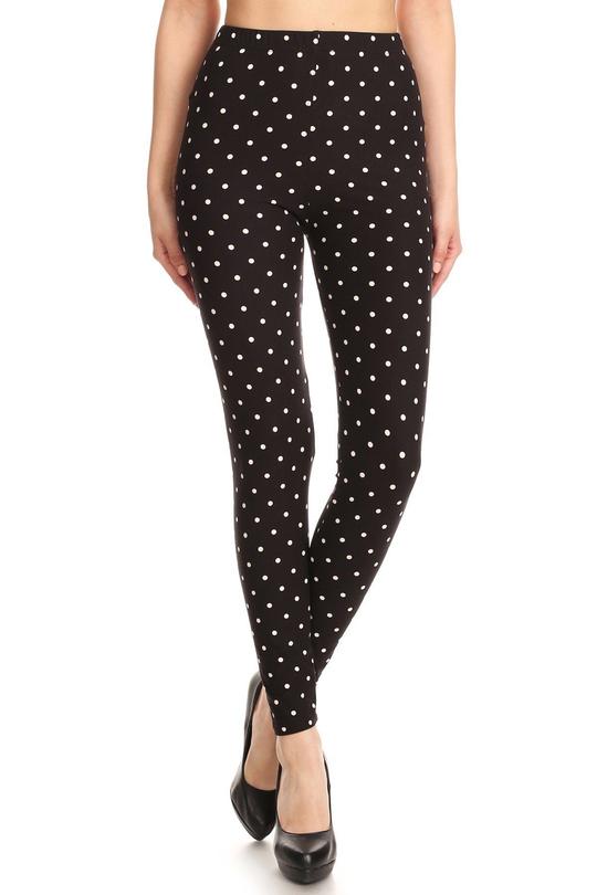 High Waisted Polka Dot Leggings