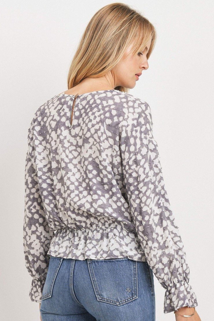 Ruffled Dropped Waist Top picture