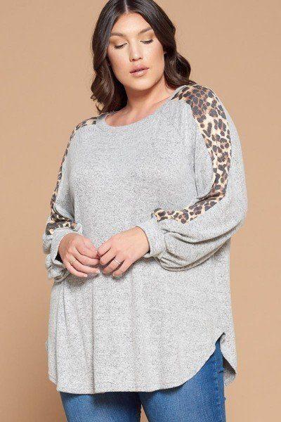 Plus Size Solid Top