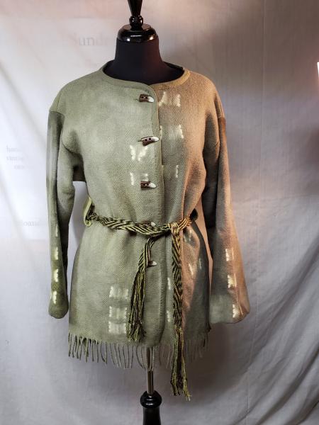 Wool "mountain woman" blanket jacket