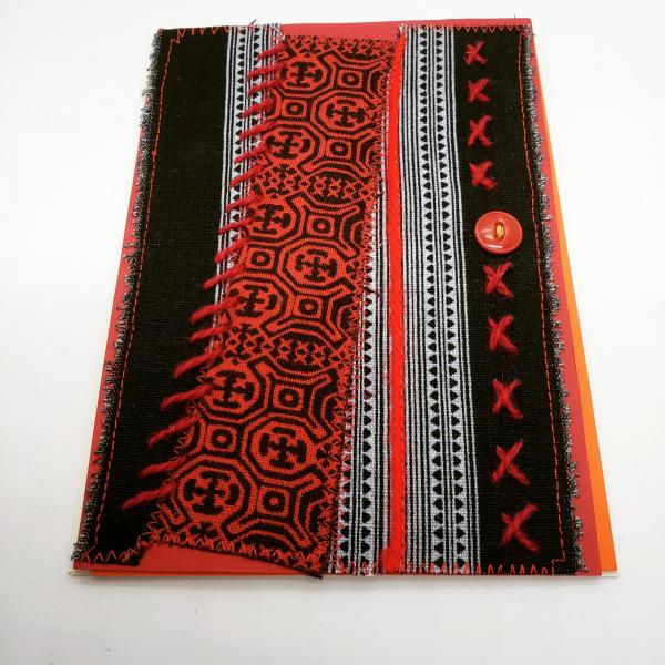 Textile collage card
