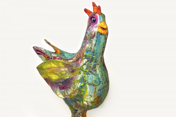 Duval the Chicken Sculpture picture