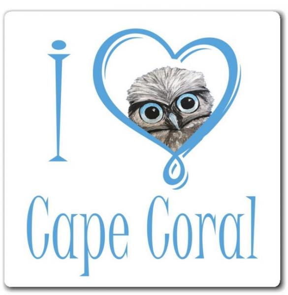 I Love Cape Coral Burrowing Owl Magnet picture