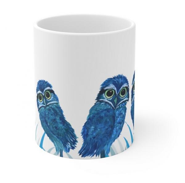 "Larry, Curly and Moe" Cape Coral Burrowing Owl Mug picture