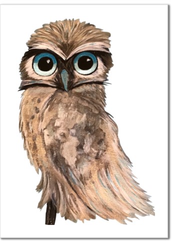 Regal Furby Burrowing Owl Art Print