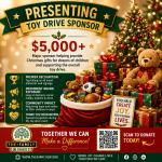 Presenting Toy Drive Sponsor