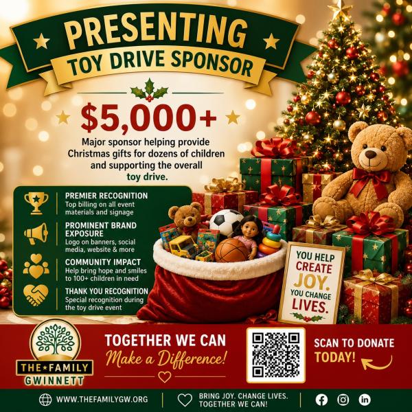 Presenting Toy Drive Sponsor