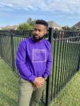 "Believe In God" Sweatshirt - Purple w/Gold