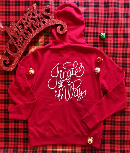 Jingle All the Way Zip Up Sweatshirt - LARGE
