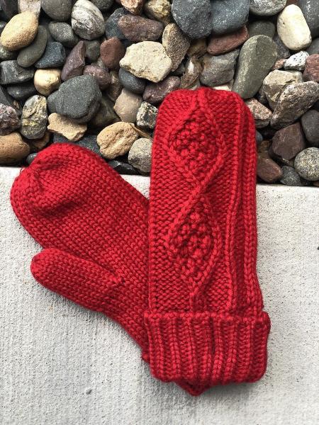 Red Mittens Fleece Lined picture